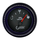 GAFFRIG 2 INCH ELECTRIC OIL LEVEL GAUGE BLACK / FAT RIM / PURPLE