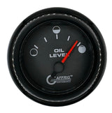 GAFFRIG 2 INCH ELECTRIC OIL LEVEL GAUGE BLACK / FAT RIM / BLACK