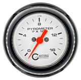 GAFFRIG 2 INCH ELECTRIC PYROMETER GAUGE 0-1600 F FAT RIM (218) / BLACK / WHITE