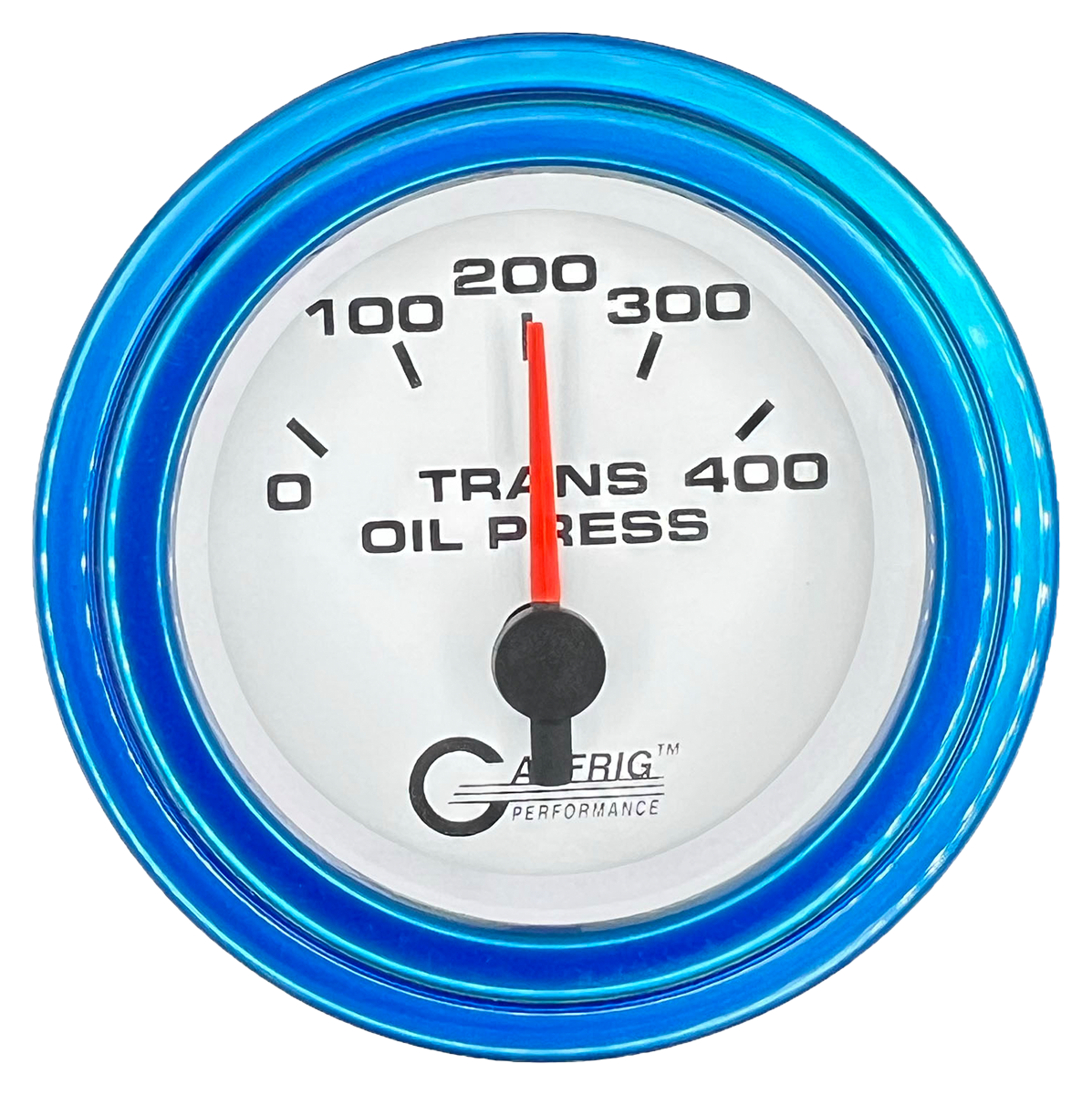 GAFFRIG 2 INCH ELECTRIC TRANSMISSION PRESSURE GAUGE 0-400 PSI STEP RIM (002) / BLUE / WHITE