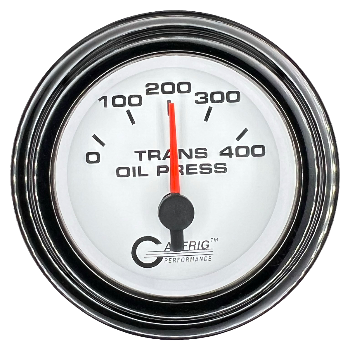 GAFFRIG 2 INCH ELECTRIC TRANSMISSION PRESSURE GAUGE 0-400 PSI STEP RIM (002) / BLACK / WHITE