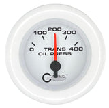 GAFFRIG 2 INCH ELECTRIC TRANSMISSION PRESSURE GAUGE 0-400 PSI FAT RIM (218) / WHITE / WHITE