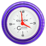 GAFFRIG 2 INCH ELECTRIC CLOCK GAUGE STEP RIM (002) / PURPLE / WHITE