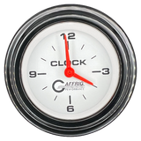 GAFFRIG 2 INCH ELECTRIC CLOCK GAUGE STEP RIM (002) / BLACK / WHITE