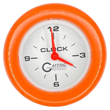 GAFFRIG 2 INCH ELECTRIC CLOCK GAUGE FAT RIM (218) / ORANGE / WHITE