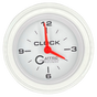 GAFFRIG 2 INCH ELECTRIC CLOCK GAUGE STEP RIM (002) / WHITE / WHITE