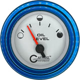 GAFFRIG 2 INCH ELECTRIC OIL LEVEL GAUGE WHITE / STEP RIM / BLUE