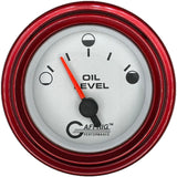 GAFFRIG 2 INCH ELECTRIC OIL LEVEL GAUGE WHITE / STEP RIM / RED