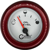 GAFFRIG 2 INCH ELECTRIC OIL LEVEL GAUGE WHITE / FAT RIM / RED