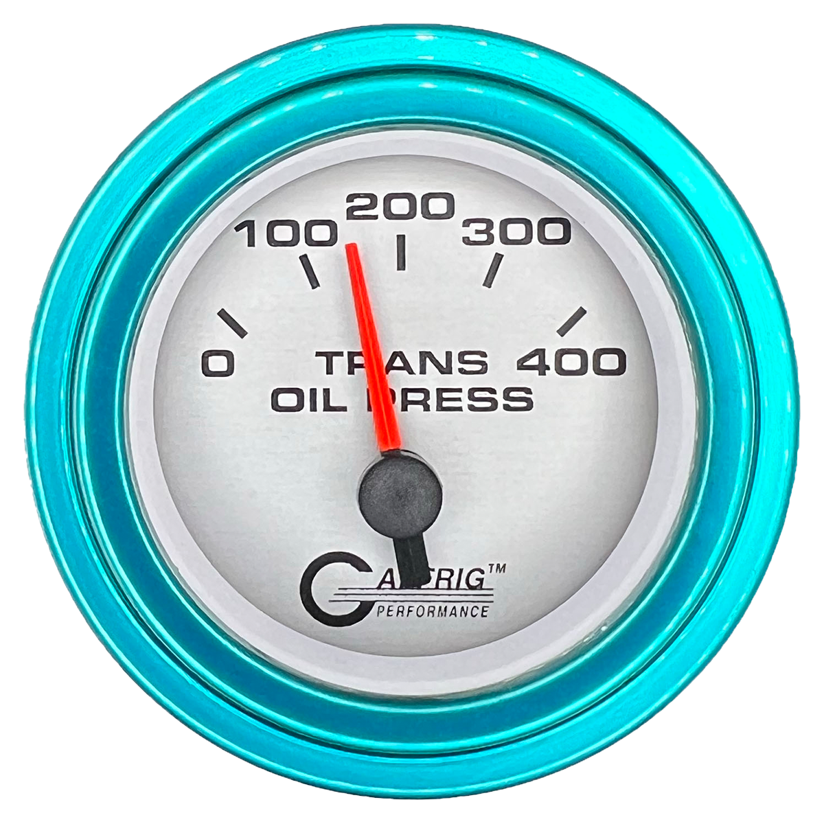 GAFFRIG 2 INCH ELECTRIC TRANSMISSION PRESSURE GAUGE 0-400 PSI STEP RIM (002) / TEAL / PLATINUM