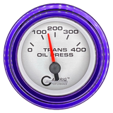 GAFFRIG 2 INCH ELECTRIC TRANSMISSION PRESSURE GAUGE 0-400 PSI STEP RIM (002) / PURPLE / PLATINUM