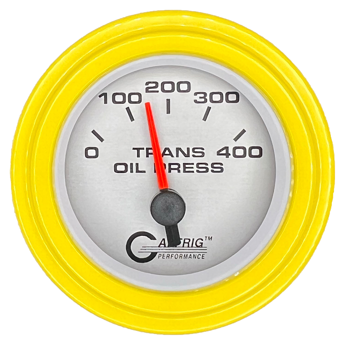 GAFFRIG 2 INCH ELECTRIC TRANSMISSION PRESSURE GAUGE 0-400 PSI STEP RIM (002) / YELLOW / PLATINUM