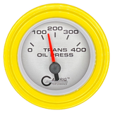 GAFFRIG 2 INCH ELECTRIC TRANSMISSION PRESSURE GAUGE 0-400 PSI STEP RIM (002) / YELLOW / PLATINUM