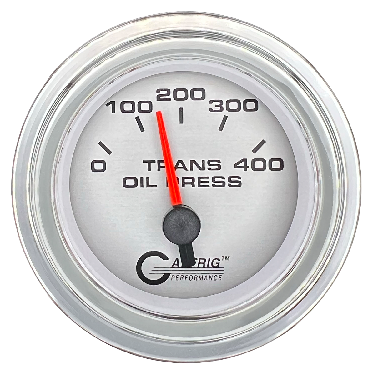 GAFFRIG 2 INCH ELECTRIC TRANSMISSION PRESSURE GAUGE 0-400 PSI STEP RIM (002) / CHROME/POLISHED / PLATINUM