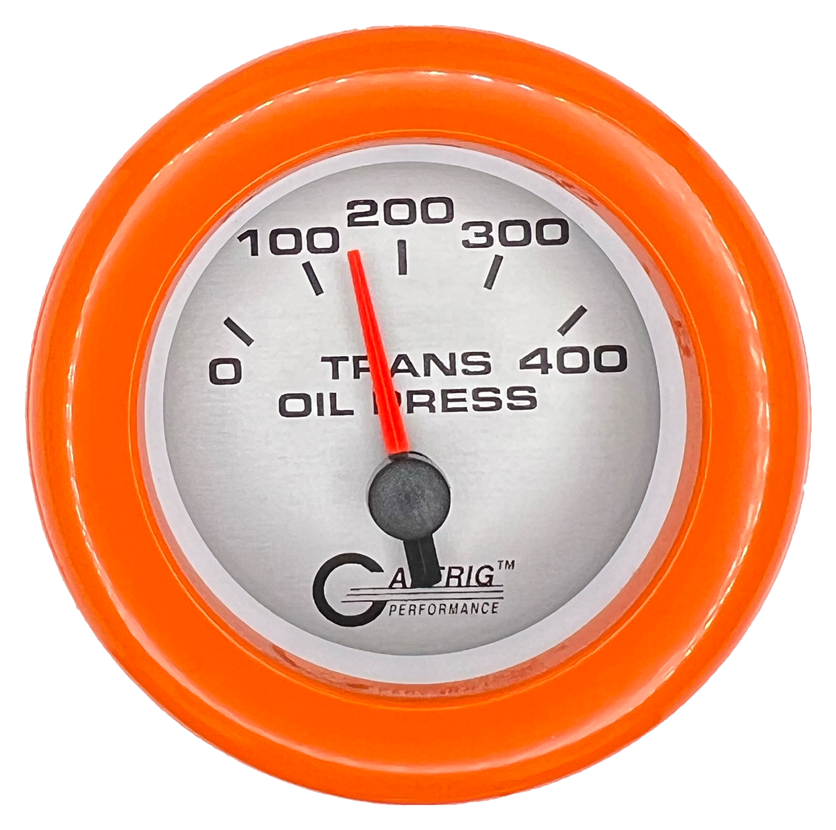 GAFFRIG 2 INCH ELECTRIC TRANSMISSION PRESSURE GAUGE 0-400 PSI FAT RIM (218) / ORANGE / PLATINUM