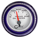 GAFFRIG 2 INCH ELECTRIC TRANSMISSION PRESSURE GAUGE 0-400 PSI FAT RIM (218) / PURPLE / PLATINUM