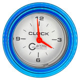 GAFFRIG 2 INCH ELECTRIC CLOCK GAUGE STEP RIM (002) / BLUE / PLATINUM