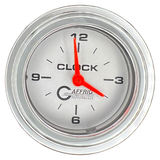 GAFFRIG 2 INCH ELECTRIC CLOCK GAUGE STEP RIM (002) / CHROME/POLISHED / PLATINUM