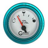 GAFFRIG 2 INCH ELECTRIC OIL LEVEL GAUGE PLATINUM / STEP RIM / TEAL