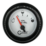 GAFFRIG 2 INCH ELECTRIC OIL LEVEL GAUGE PLATINUM / FAT RIM / BLACK