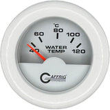 GAFFRIG PART #5876 2 INCH INTERNATIONAL ELECTRIC WATER TEMP GAUGE 40-120 C WHITE FAT RIM (218) / WHITE