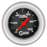 GAFFRIG 2 INCH MECHANICAL FUEL PRESSURE 0-100 PSI GAUGE FAT RIM (218) / PLATINUM / BLACK