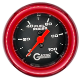 GAFFRIG 2 INCH MECHANICAL FUEL PRESSURE 0-100 PSI GAUGE FAT RIM (218) / RED / BLACK
