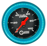 GAFFRIG 2 INCH MECHANICAL FUEL PRESSURE 0-100 PSI GAUGE FAT RIM (218) / TEAL / BLACK