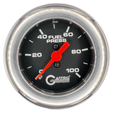 GAFFRIG 2 INCH MECHANICAL FUEL PRESSURE 0-100 PSI GAUGE FAT RIM (218) / CHROME/POLISHED / BLACK