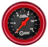 GAFFRIG 2 INCH MECHANICAL FUEL PRESSURE 0-015 PSI GAUGE FAT RIM (218) / RED / BLACK