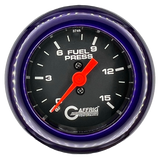 GAFFRIG 2 INCH MECHANICAL FUEL PRESSURE 0-015 PSI GAUGE FAT RIM (218) / PURPLE / BLACK