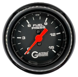 GAFFRIG 2 INCH MECHANICAL FUEL PRESSURE 0-015 PSI GAUGE FAT RIM (218) / BLACK / BLACK