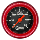 GAFFRIG 2 INCH MECHANICAL FUEL PRESSURE GAUGE 0-60 PSI GAUGE FAT RIM (218) / RED / BLACK