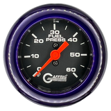 GAFFRIG 2 INCH MECHANICAL FUEL PRESSURE GAUGE 0-60 PSI GAUGE FAT RIM (218) / PURPLE / BLACK