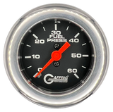 GAFFRIG 2 INCH MECHANICAL FUEL PRESSURE GAUGE 0-60 PSI GAUGE FAT RIM (218) / CHROME/POLISHED / BLACK