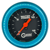 GAFFRIG 2 INCH MECHANICAL WATER PRESSURE 0-15 PSI GAUGE FAT RIM (218) / TEAL / BLACK