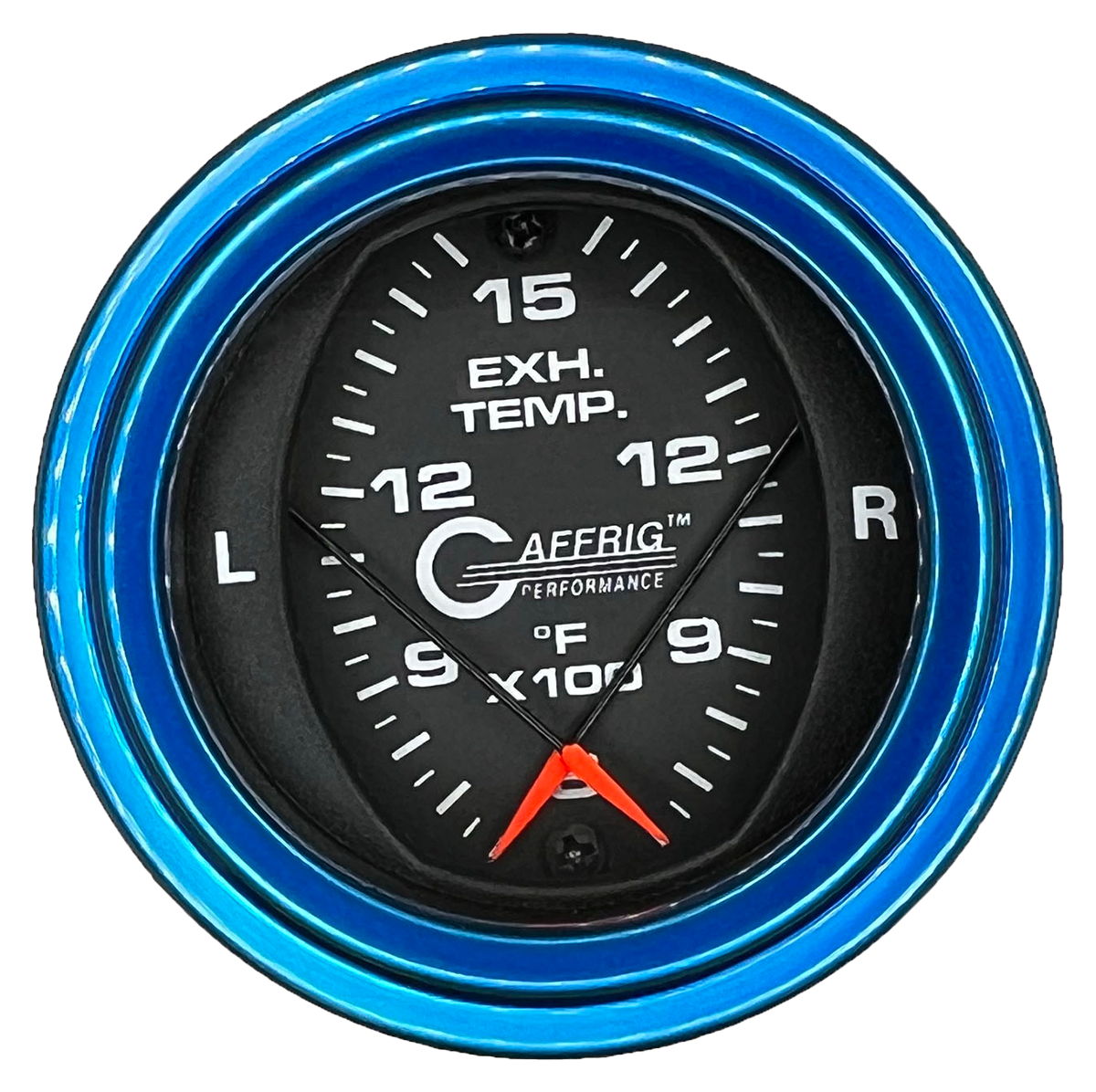 GAFFRIG 2 INCH MECHANICAL DIAL PYROMETER 600-1600 F STEP RIM (002) / BLUE / BLACK