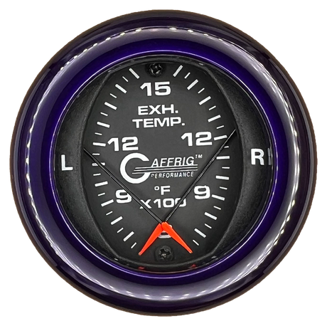 GAFFRIG 2 INCH MECHANICAL DIAL PYROMETER 600-1600 F FAT RIM (218) / PURPLE / BLACK