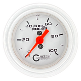 GAFFRIG 2 INCH MECHANICAL FUEL PRESSURE 0-100 PSI GAUGE STEP RIM (002) / WHITE / WHITE