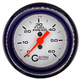 GAFFRIG 2 INCH MECHANICAL FUEL PRESSURE GAUGE 0-60 PSI GAUGE FAT RIM (218) / PURPLE / WHITE