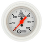 GAFFRIG 2 INCH MECHANICAL FUEL PRESSURE GAUGE 0-60 PSI GAUGE STEP RIM (002) / WHITE / WHITE