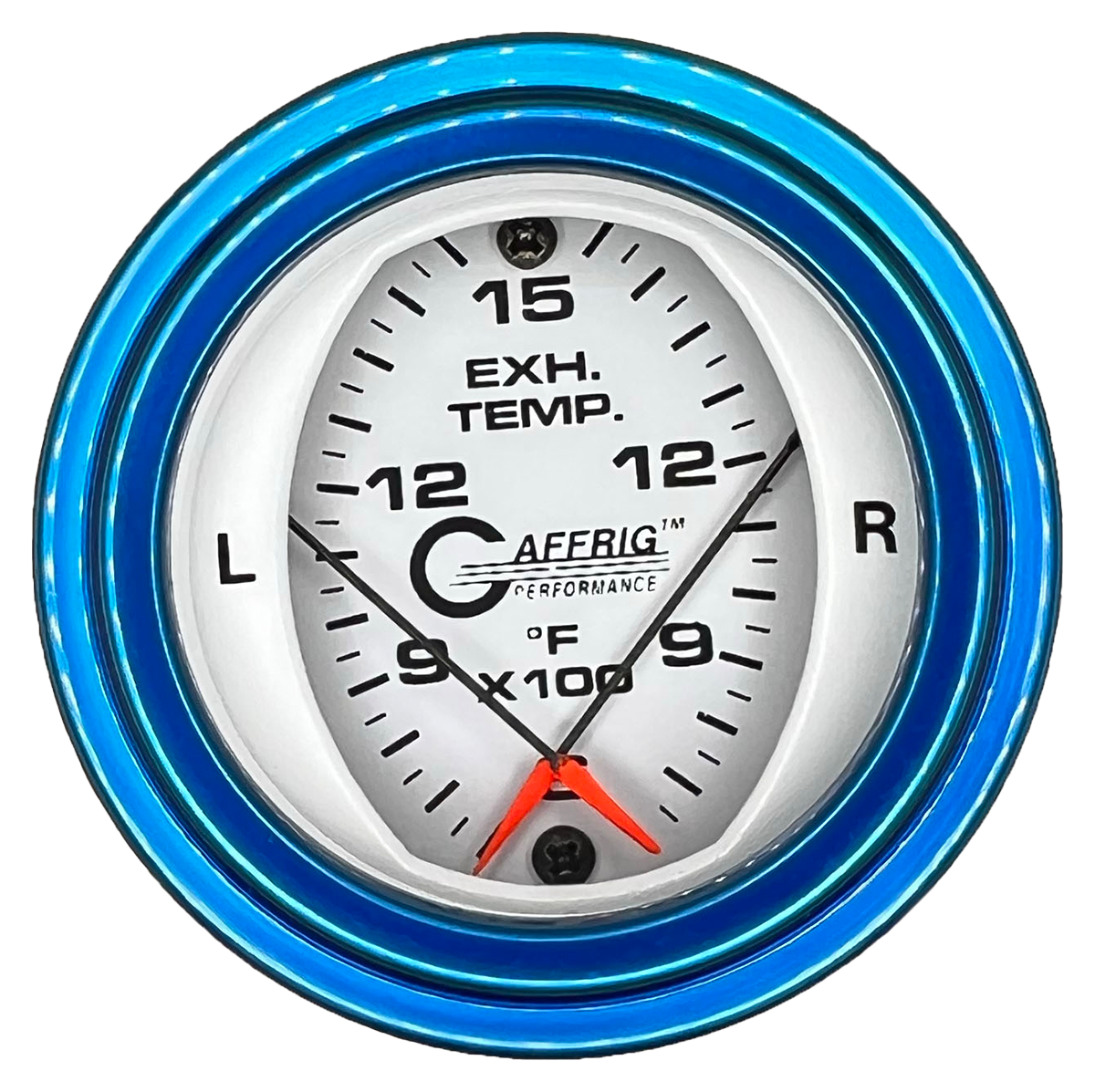 GAFFRIG 2 INCH MECHANICAL DIAL PYROMETER 600-1600 F STEP RIM (002) / BLUE / WHITE