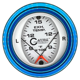 GAFFRIG 2 INCH MECHANICAL DIAL PYROMETER 600-1600 F STEP RIM (002) / BLUE / WHITE