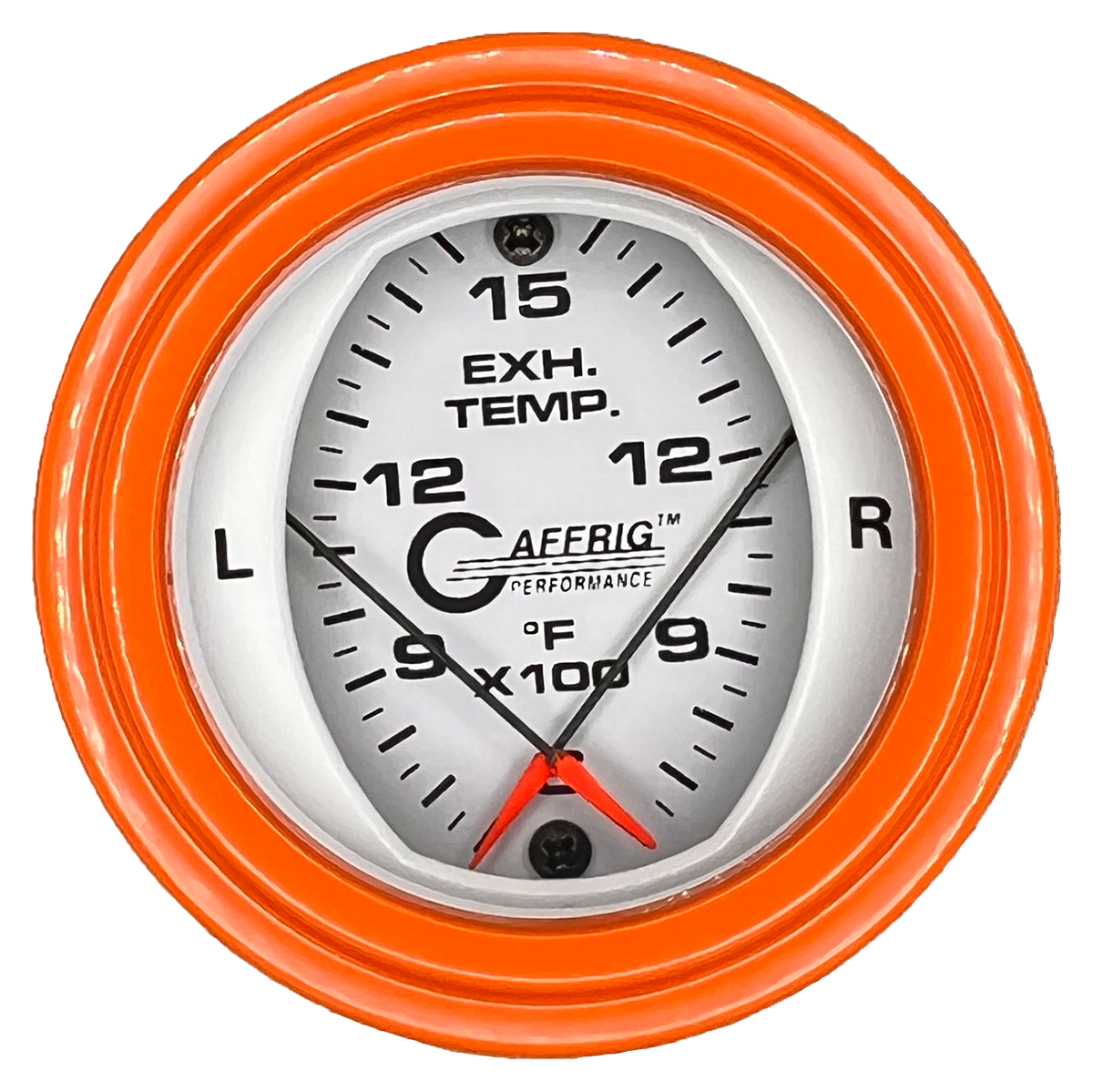 GAFFRIG 2 INCH MECHANICAL DIAL PYROMETER 600-1600 F STEP RIM (002) / ORANGE / WHITE