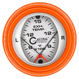 GAFFRIG 2 INCH MECHANICAL DIAL PYROMETER 600-1600 F STEP RIM (002) / ORANGE / WHITE