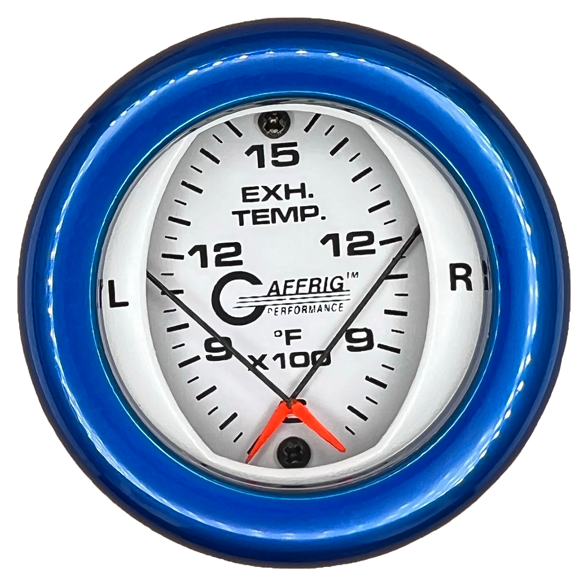 GAFFRIG 2 INCH MECHANICAL DIAL PYROMETER 600-1600 F FAT RIM (218) / BLUE / WHITE