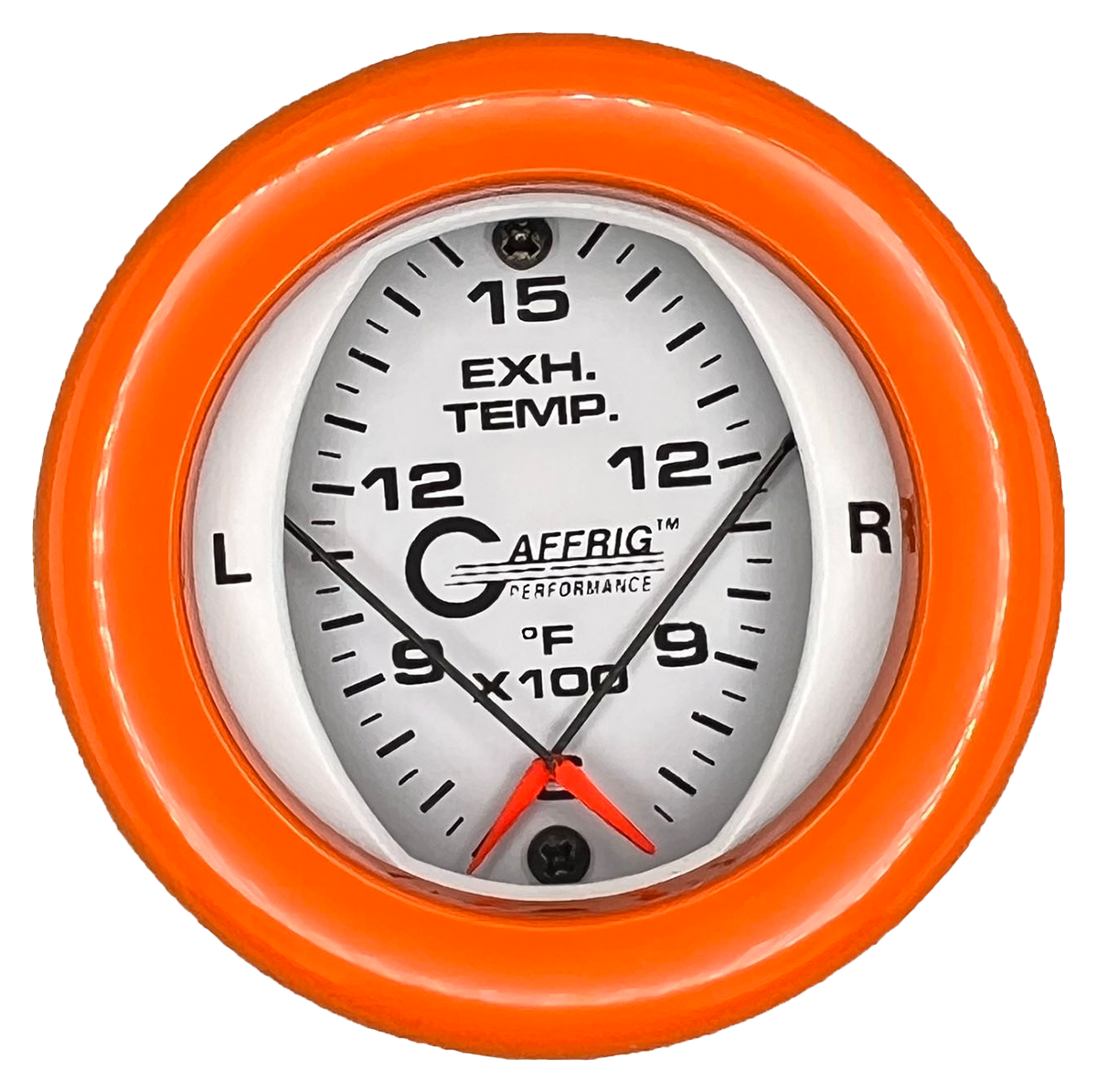 GAFFRIG 2 INCH MECHANICAL DIAL PYROMETER 600-1600 F FAT RIM (218) / ORANGE / WHITE