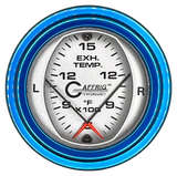 GAFFRIG 2 INCH MECHANICAL DIAL PYROMETER 600-1600 F STEP RIM (002) / BLUE / PLATINUM