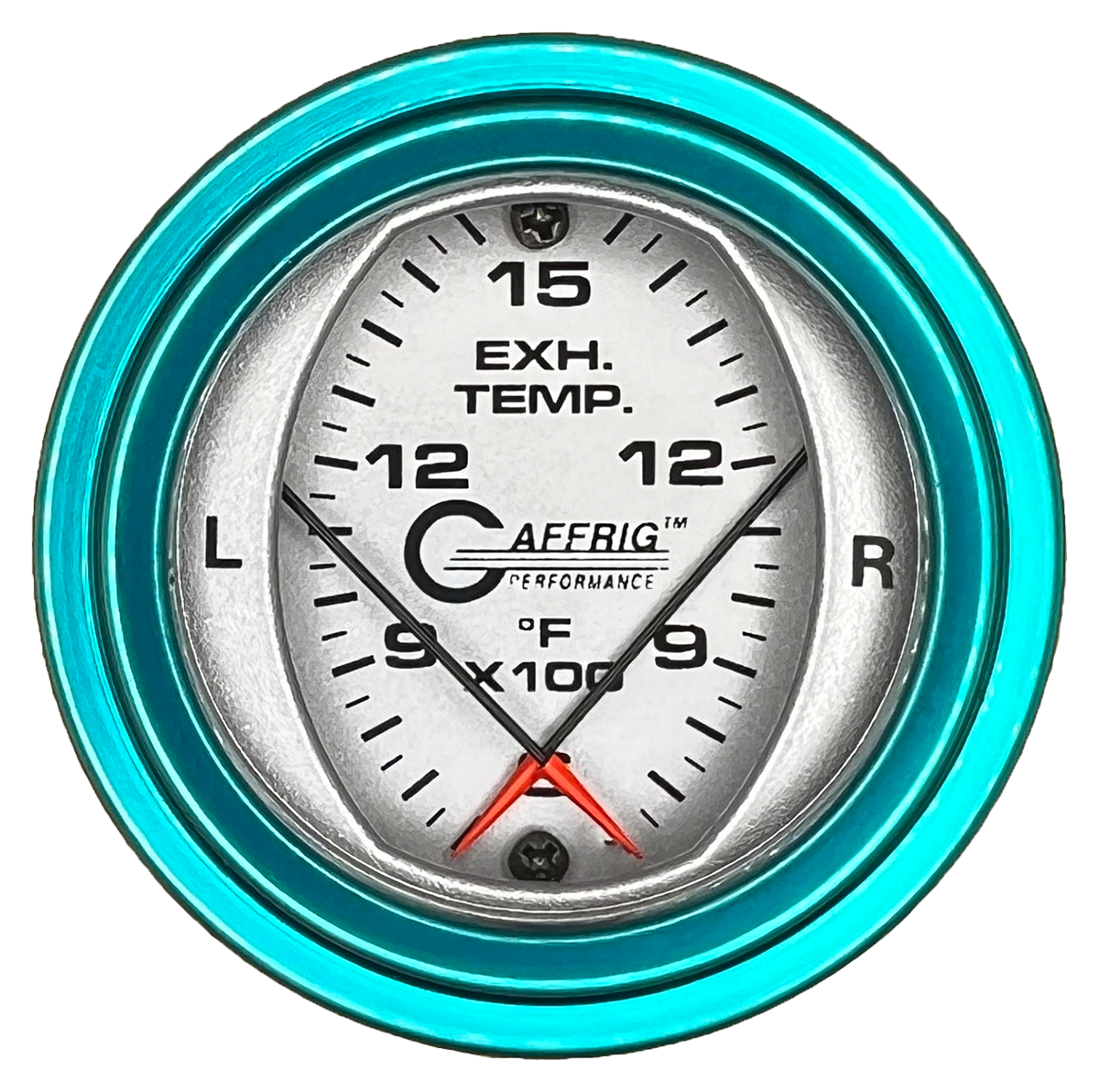 GAFFRIG 2 INCH MECHANICAL DIAL PYROMETER 600-1600 F STEP RIM (002) / TEAL / PLATINUM