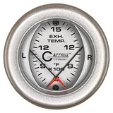 GAFFRIG 2 INCH MECHANICAL DIAL PYROMETER 600-1600 F FAT RIM (218) / PLATINUM / PLATINUM